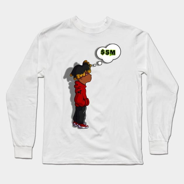 Money Minded Long Sleeve T-Shirt by CazzyToon